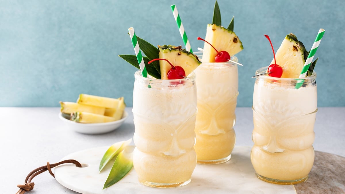 Mocktail virgin piña colada à l'ananas